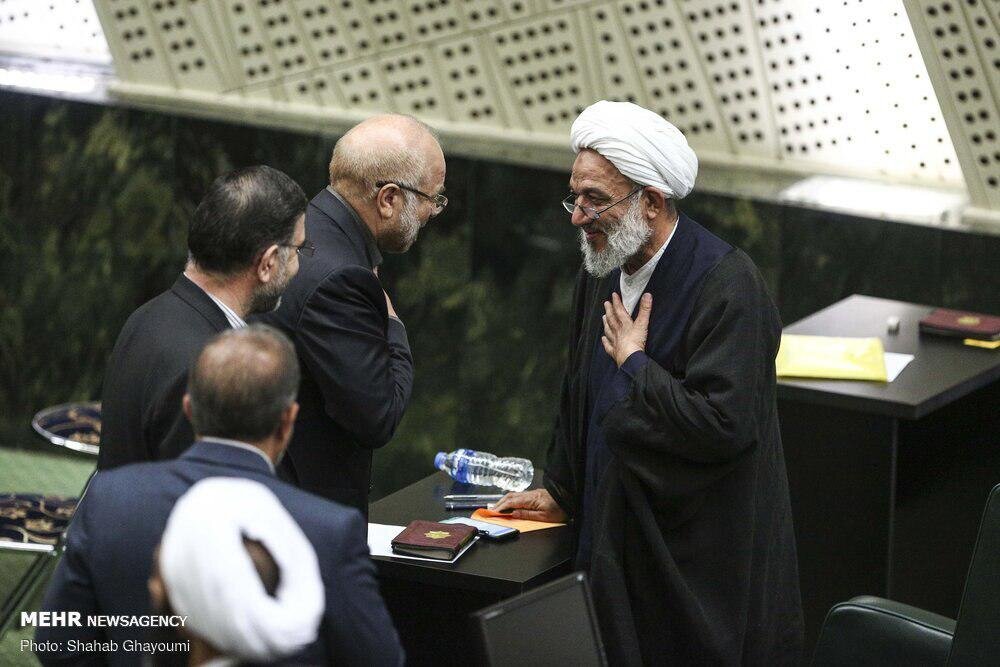 رودررو شدن قالیباف و آقاتهرانی در صحن مجلس بعد از حملات تند دبیرکل جبهه پایداری + عکس