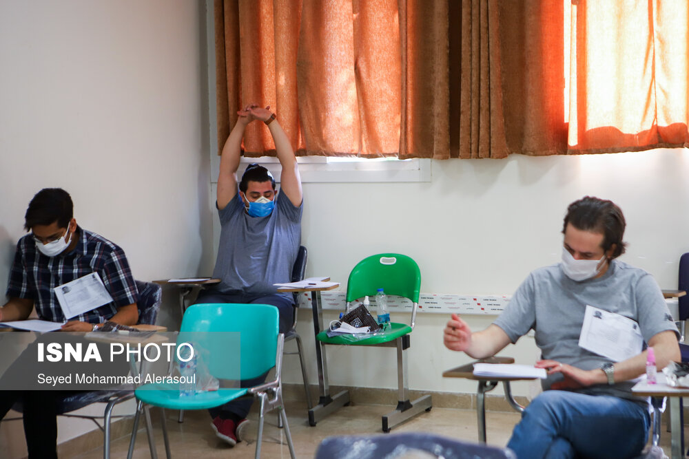 تصاویر: اولین آزمون کرونایی کشور