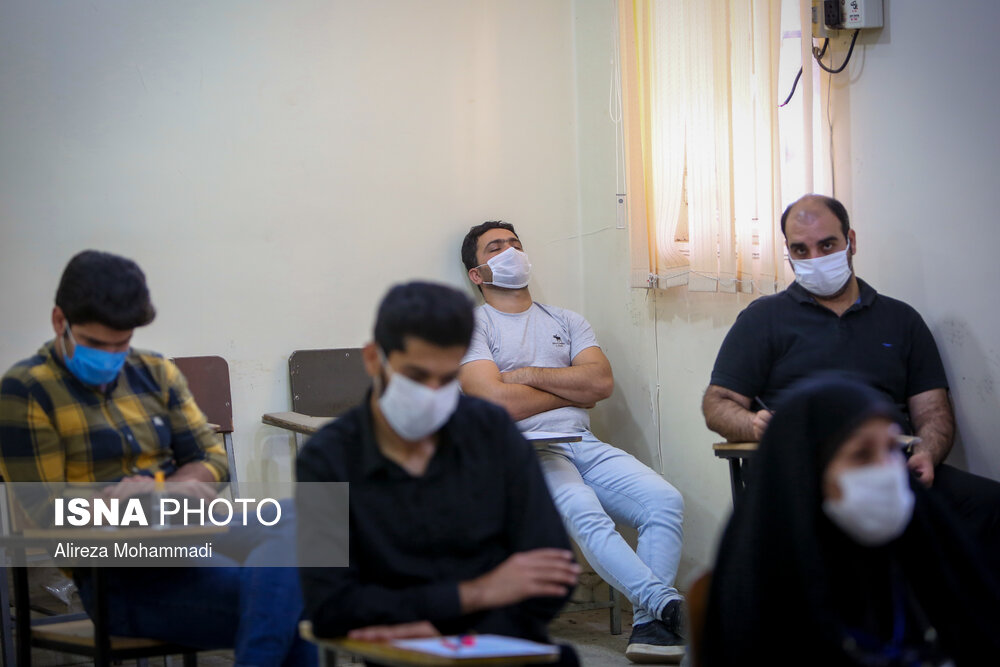 تصاویر: اولین آزمون کرونایی کشور