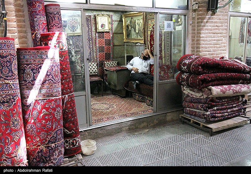 تصاویر: کسادی بازار سنتی فرش همدان در سایه کرونا