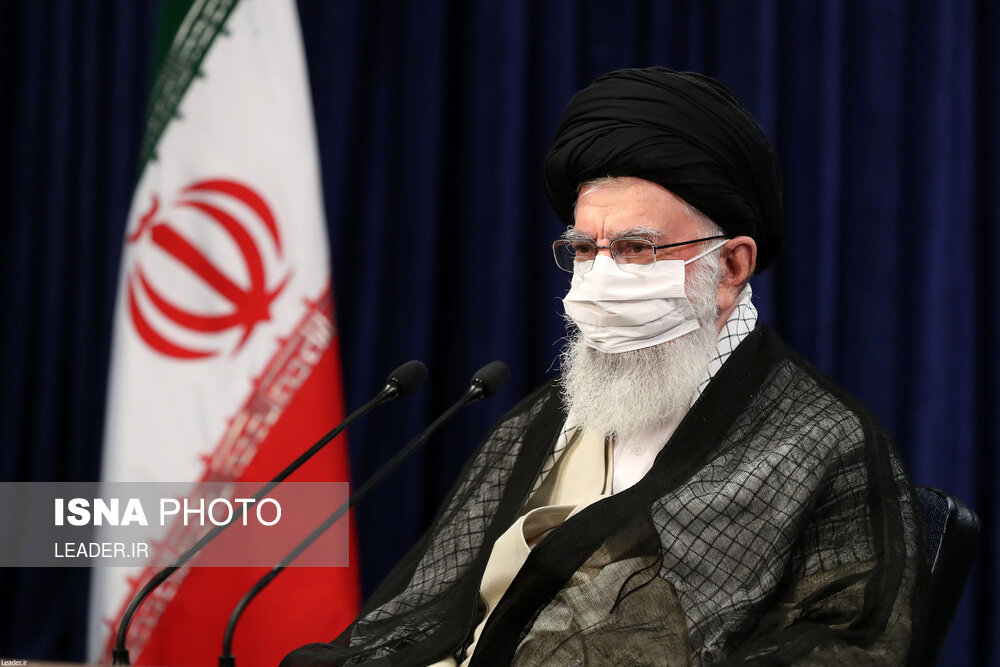 تصاویر: ارتباط تصویری مقام معظم رهبری با جلسه هیات دولت