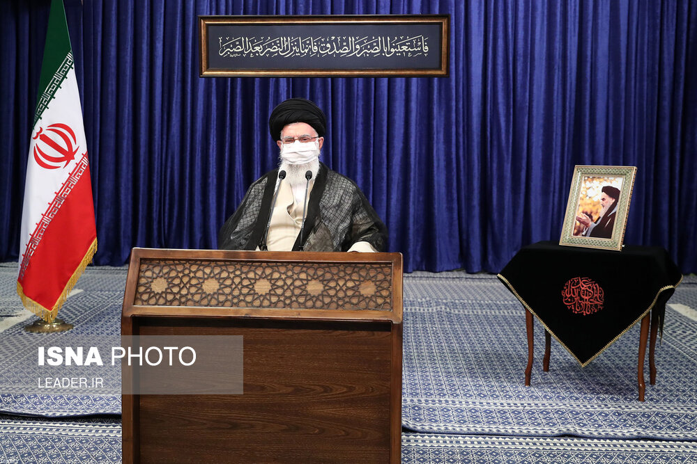 تصاویر: ارتباط تصویری مقام معظم رهبری با جلسه هیات دولت