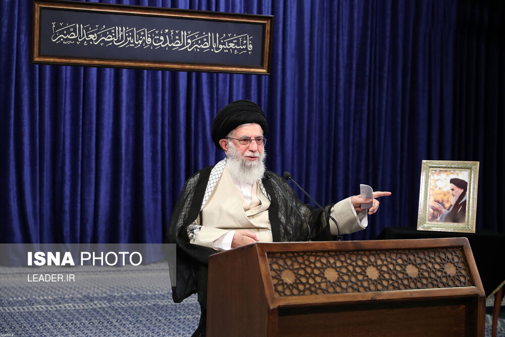 تصاویر: ارتباط تصویری مقام معظم رهبری با جلسه هیات دولت