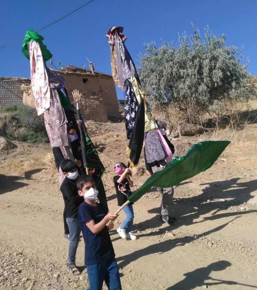 گزارش تصویری: رعایت پروتکل های بهداشتی در عزاداری امام حسین (ع) در روستاهای کشور