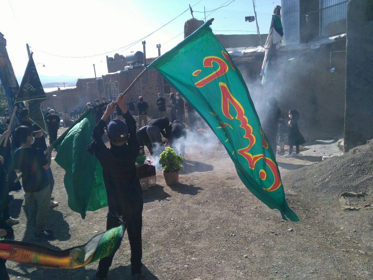 گزارش تصویری: رعایت پروتکل های بهداشتی در عزاداری امام حسین (ع) در روستاهای کشور
