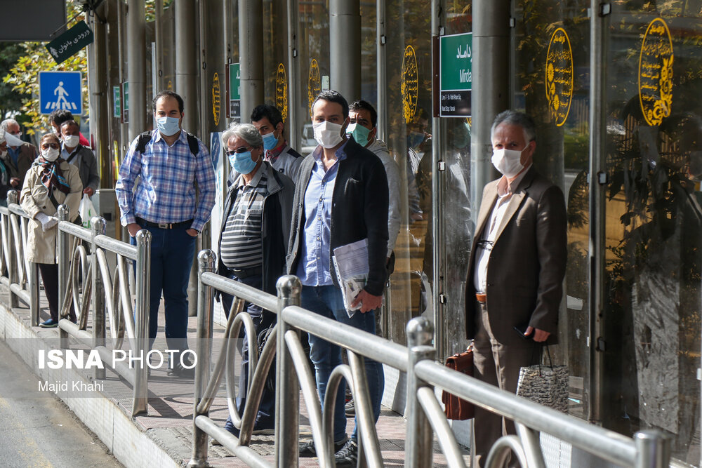 تصاویر: تهران در اولین روز اجباری شدن ماسک