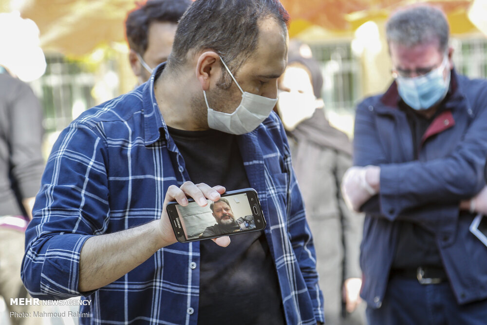 تصاویر: مراسم خاکسپاری مرحوم اکبر عالمی