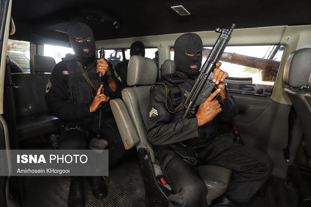 رزمایش رهایی گروگان در راه آهن بندرعباس