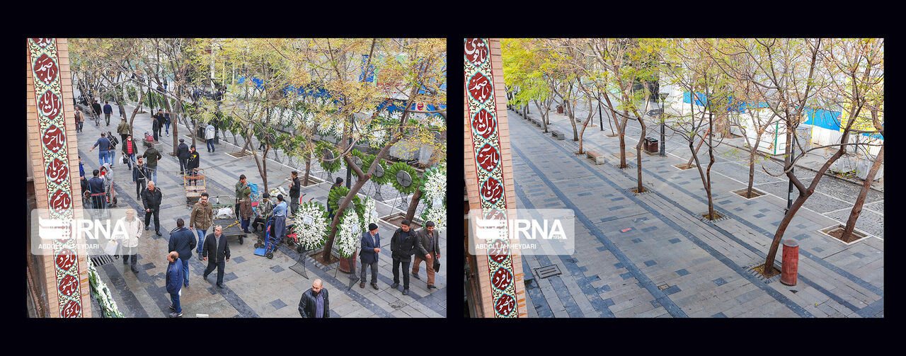 تصاویر: تهران در روزهای قبل و بعد از کرونا
