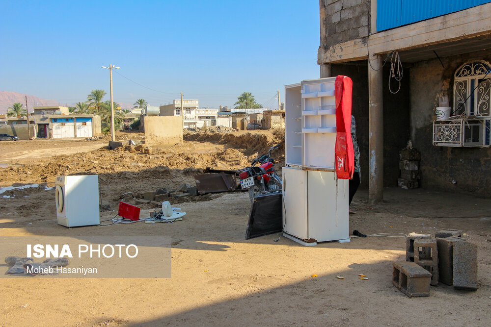 تصاویر:&zwnj; مناطق سیل زده دشتستان استان بوشهر