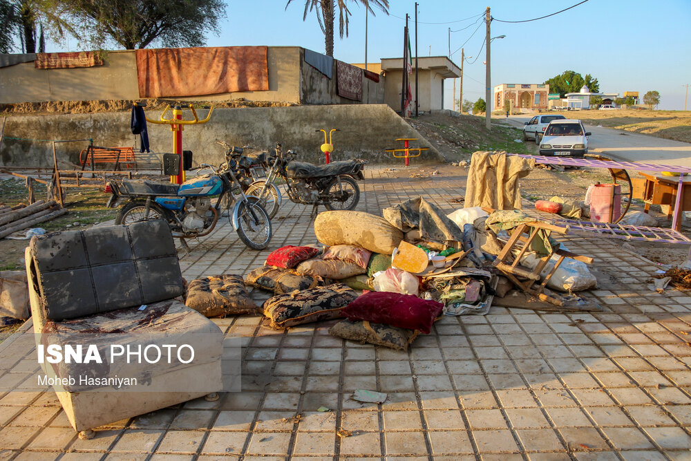 تصاویر:&zwnj; مناطق سیل زده دشتستان استان بوشهر