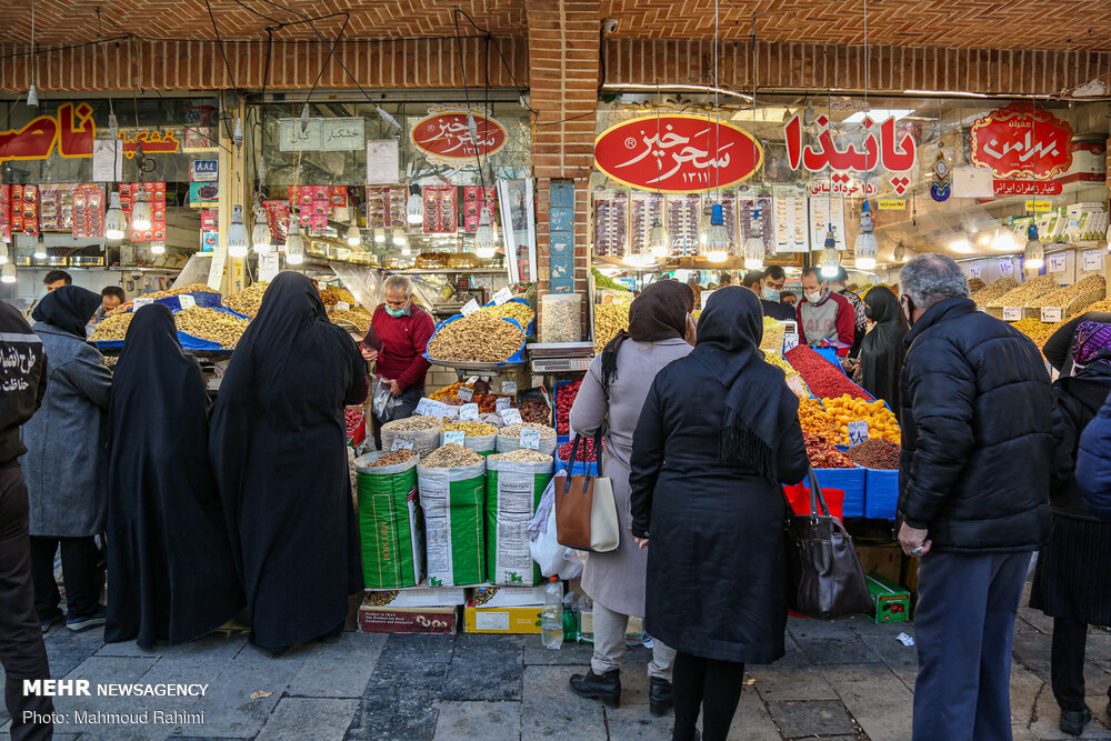 تصاویر: بازار تهران در آستانه شب یلدا