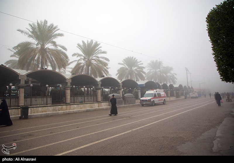 تصاویر: روز مه آلود کربلا