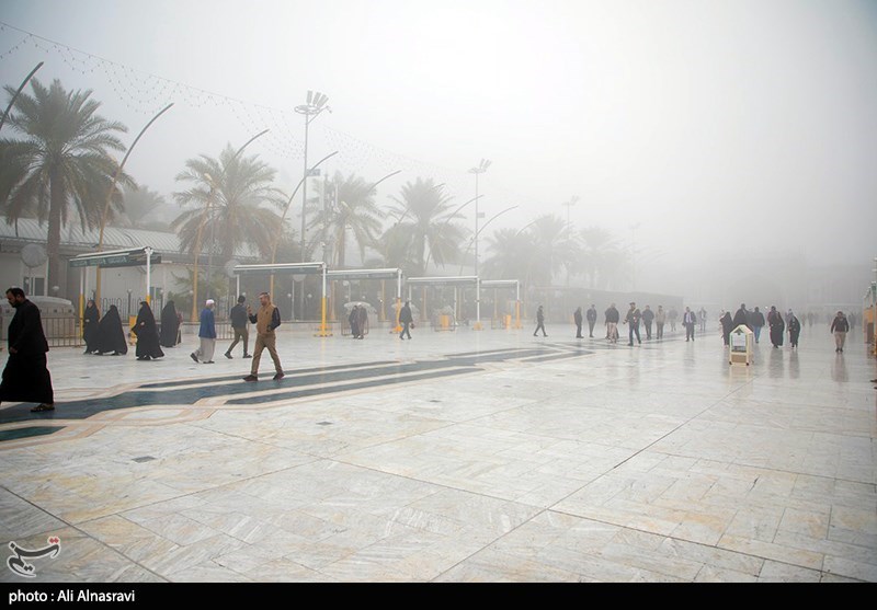 تصاویر: روز مه آلود کربلا