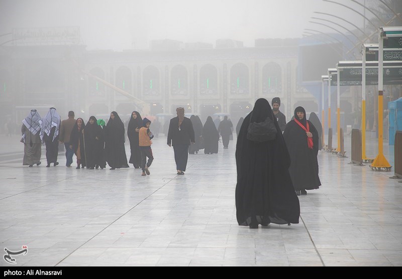 تصاویر: روز مه آلود کربلا
