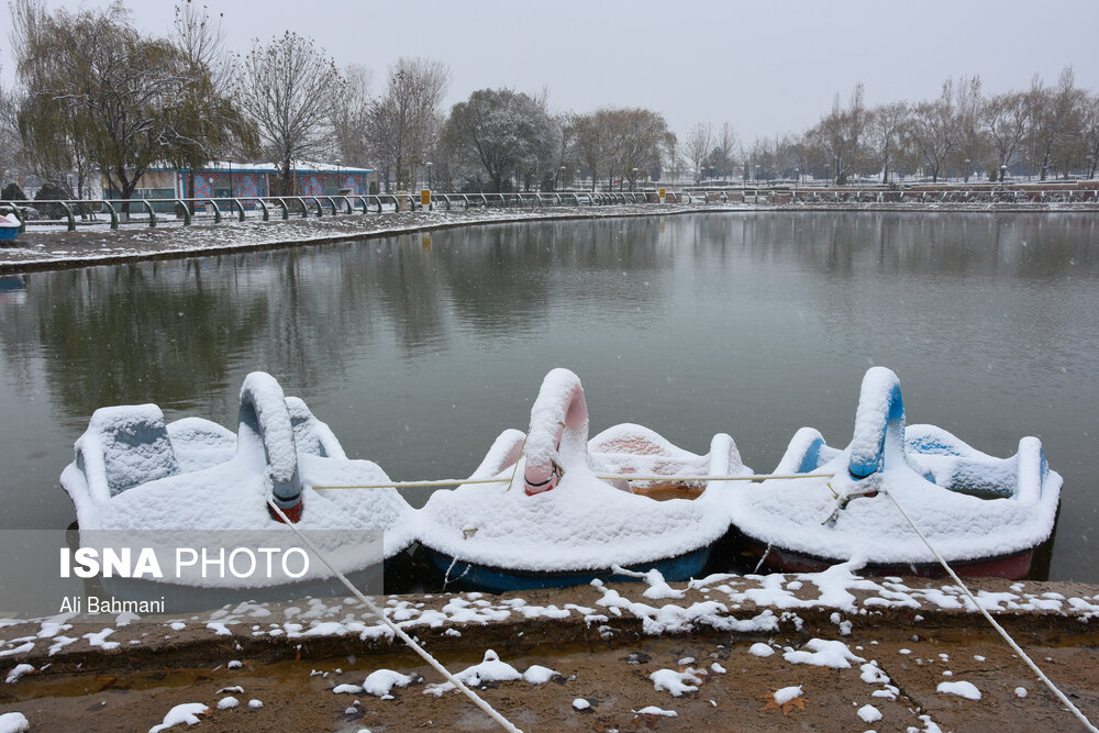 تصاویر: بارش اولین برف پاییزی در مشهد