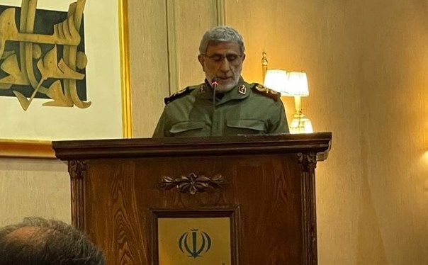 سردار قاآنی: خلاصه مکتب شهید سلیمانی این است که سرباز آقا باشیم / او ارتباط بین میدان و دیپلماسی را بسیار خوب برقرار کرد؛ آن هم به این دلیل بود که ولایتمدار بود / تهران قله مقاومت است سردار قاآنی: خلاصه مکتب شهید سلیمانی این است که سرباز آقا باشیم / او ارتباط بین میدان و دیپلماسی را بسیار خوب برقرار کرد؛ آن هم به این دلیل بود که ولایتمدار بود / تهران قله مقاومت است