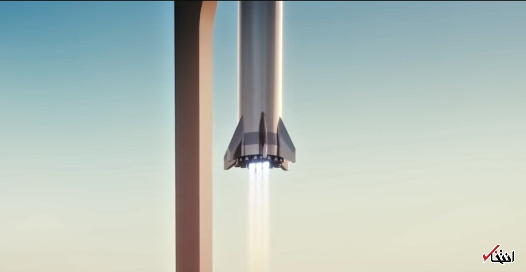 ایلان ماسک نمایی هوایی از موشک گیر اسپیس ایکس را به اشتراک گذاشت