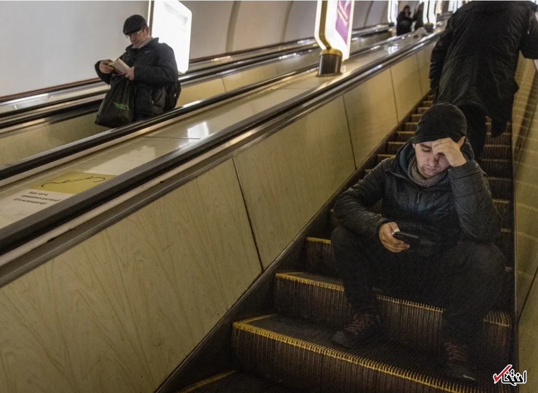 تصاویری از وضعیت اسفبار بار اوکراینی&zwnj;ها در متروی کی یف