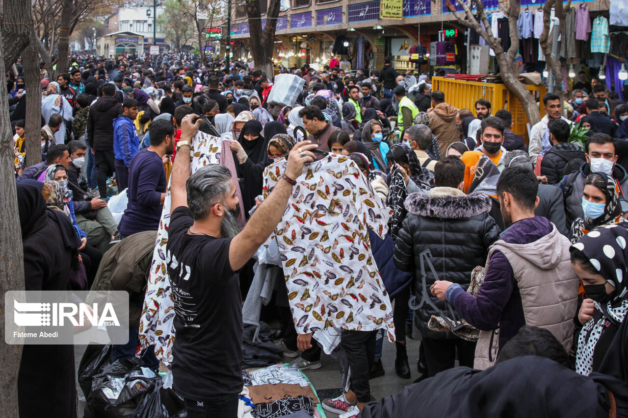 تصاویر: بازار خرید عید یا جشن جهش کرونا؟!