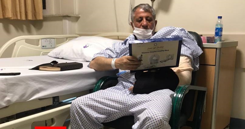 محسن هاشمی در بیمارستان بستری شد+عکس