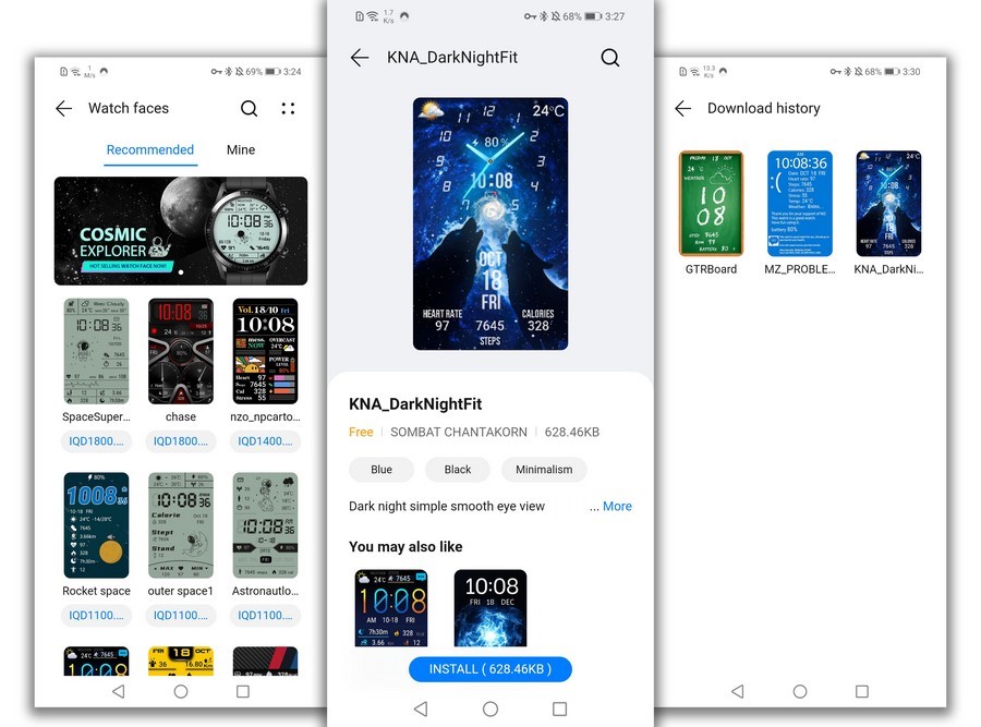 آموزش دسترسی به فیس&zwnj;واچ&zwnj;های متنوع  برای دستبند هوشمند هواوی بند 6