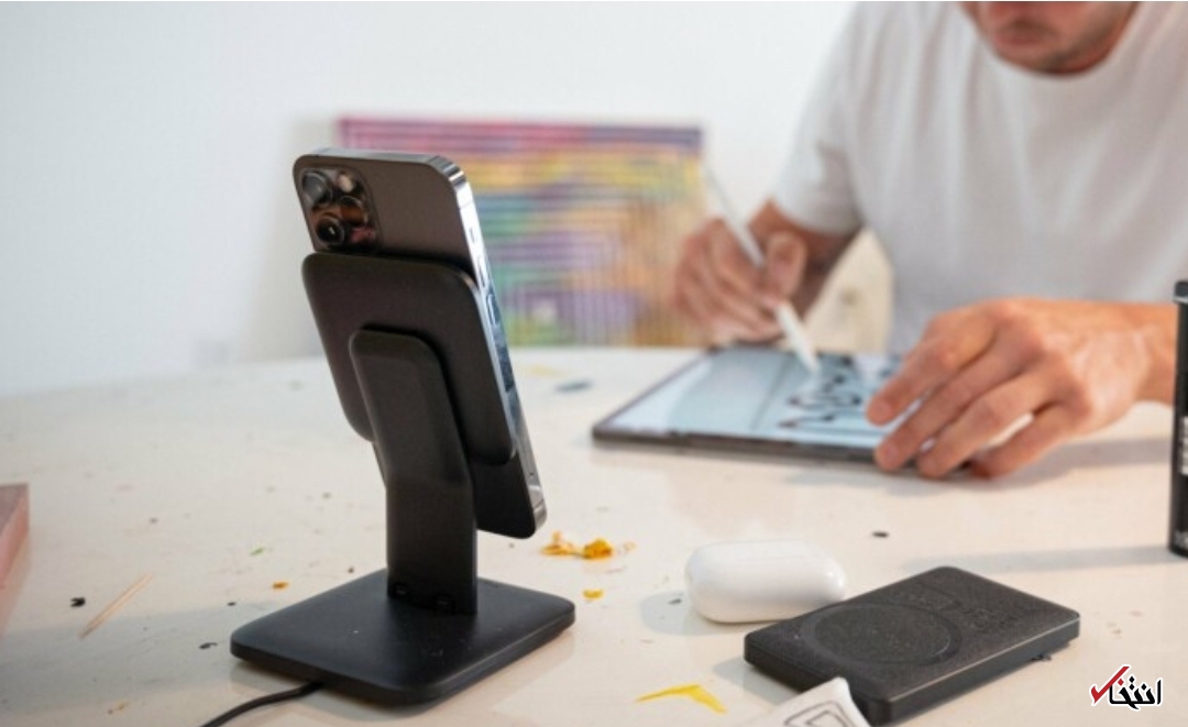 پایه شارژ بیسیم ۱۵ واتی ویژه انواع تلفن هوشمند+ تصاویر