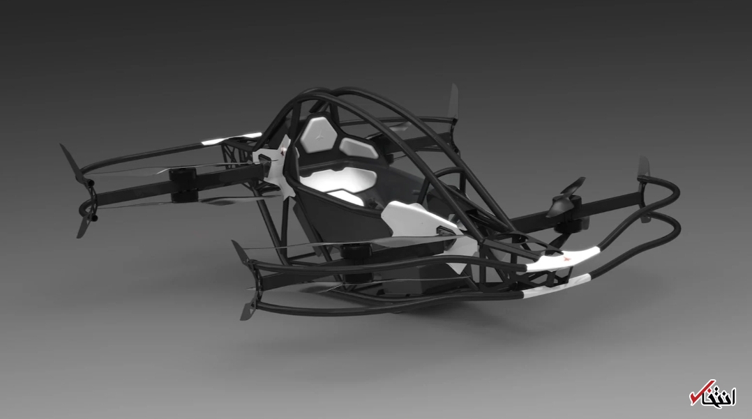 هواپیمای برقی شخصی با ۸ موتور الکتریکی قدرتمند+تصاویر