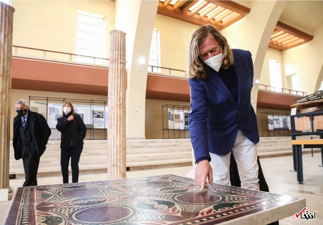 کشف موزائیک رومی ۲۰۰۰ ساله در آشپزخانه یک آپارتمان