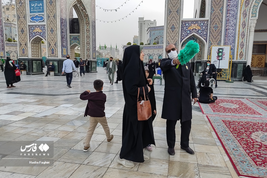 تصاویر: غروب آرام سومین روز ماه مبارک رمضان در حرم مطهر رضوی