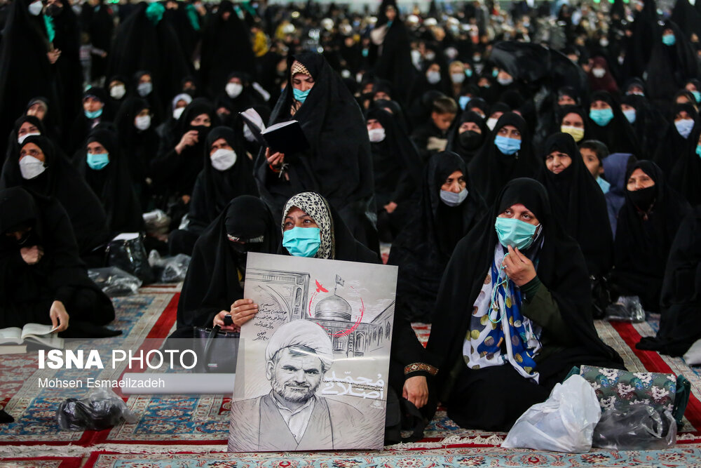 تصاویر: وداع با پیکر شهید حجت&zwnj;الاسلام محمد اصلانی در حرم رضوی