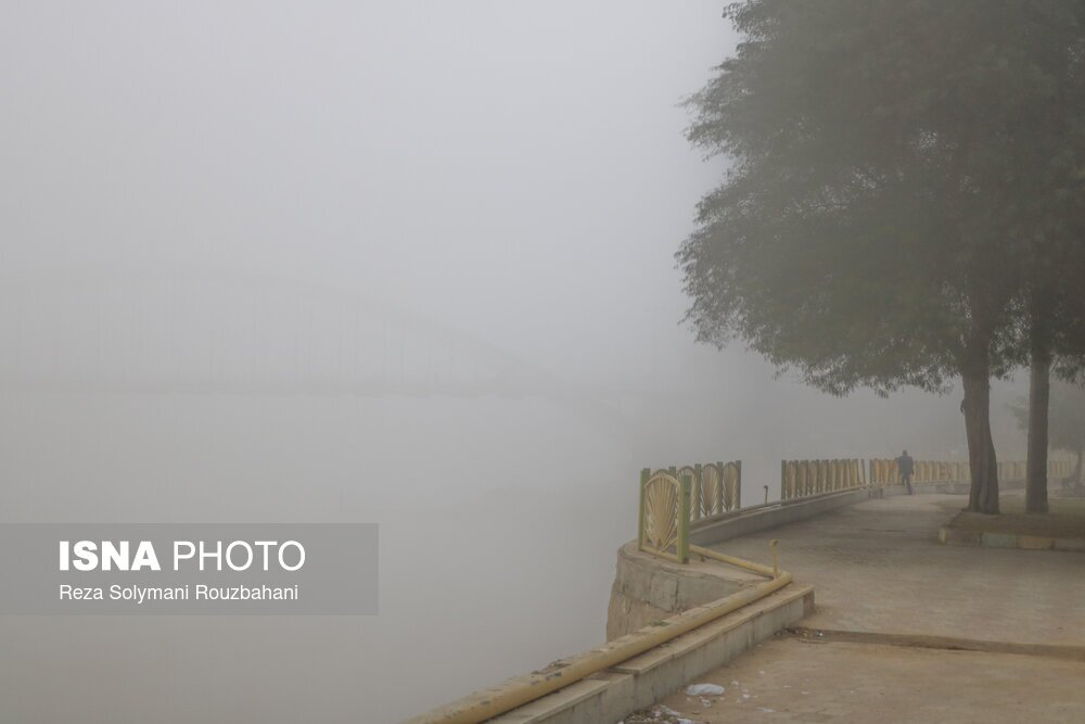 تصاویر: مه‌آلودگی اهواز