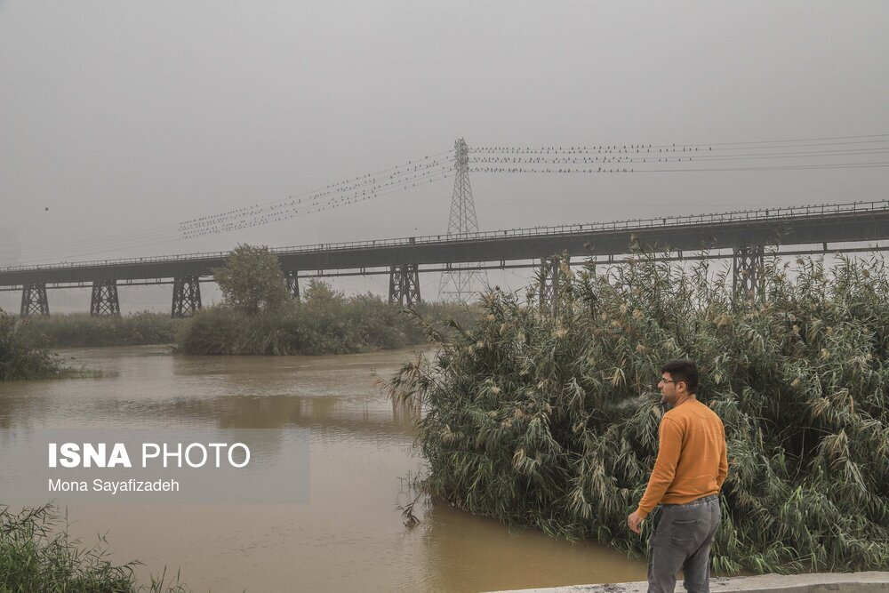 تصاویر: مه‌آلودگی اهواز