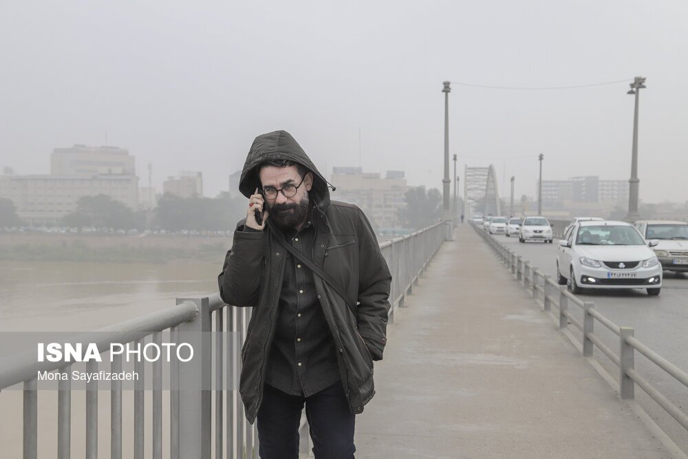 تصاویر: مه‌آلودگی اهواز