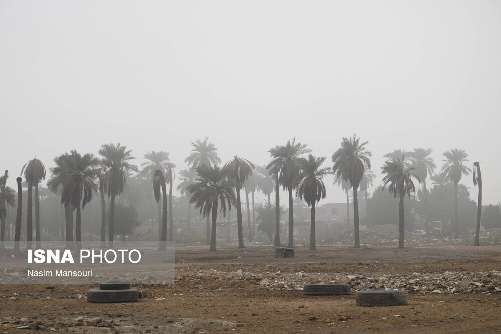 تصاویر: مه‌آلودگی اهواز