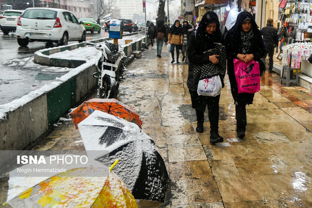 تصاویر: تهران زیر صفر