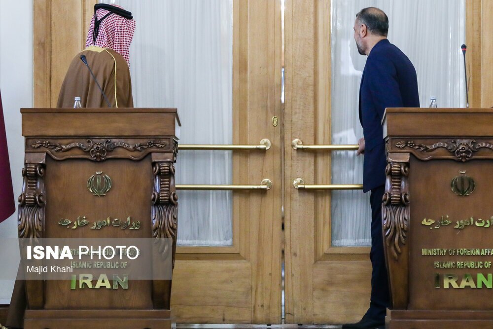 تصاویر: دیدار وزیران خارجه ایران و قطر