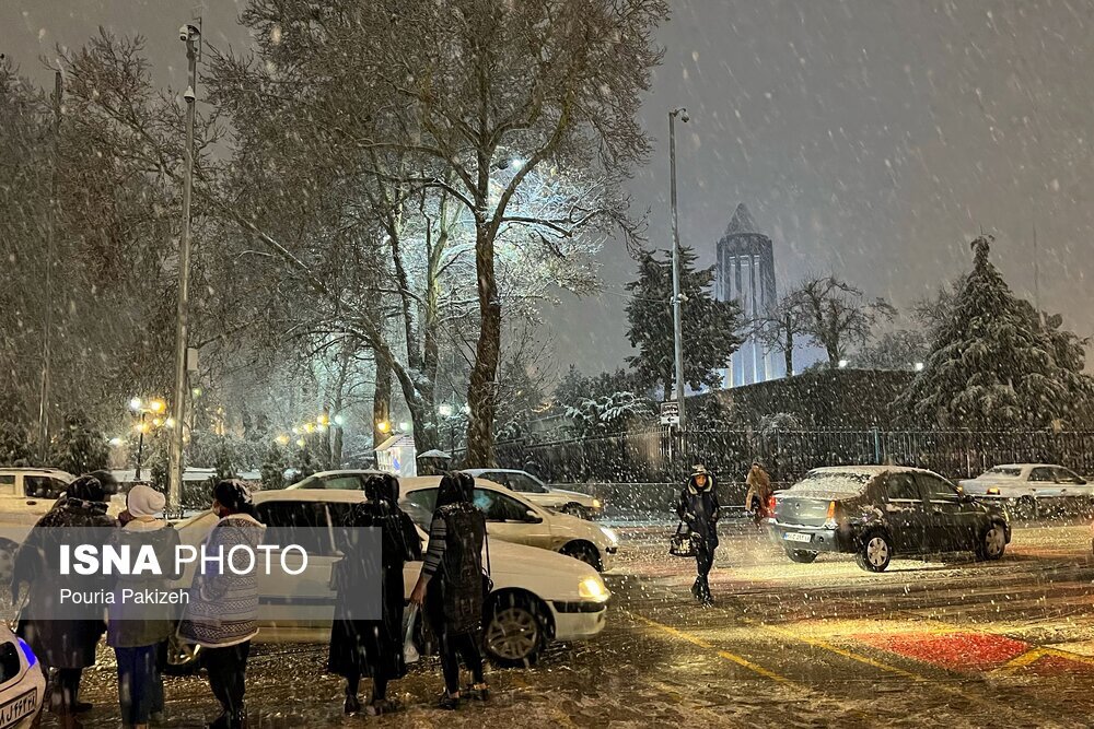 تصاویر: شب برفی - همدان