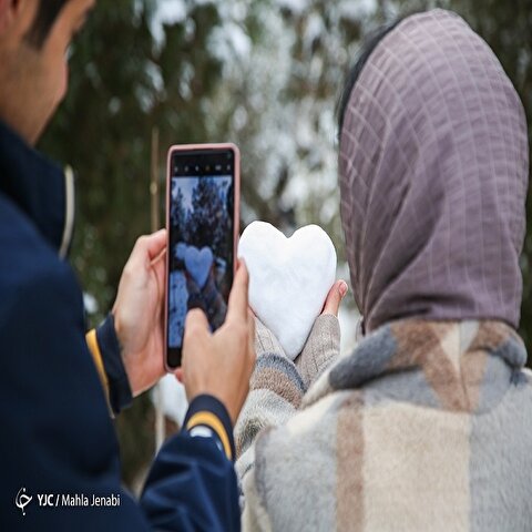 تصاویر: بارش برف کویری در کرمان