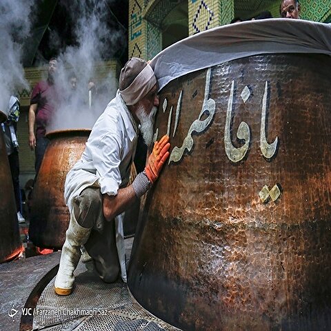 تصاویر: پخت پنج تن سمنو در شیراز