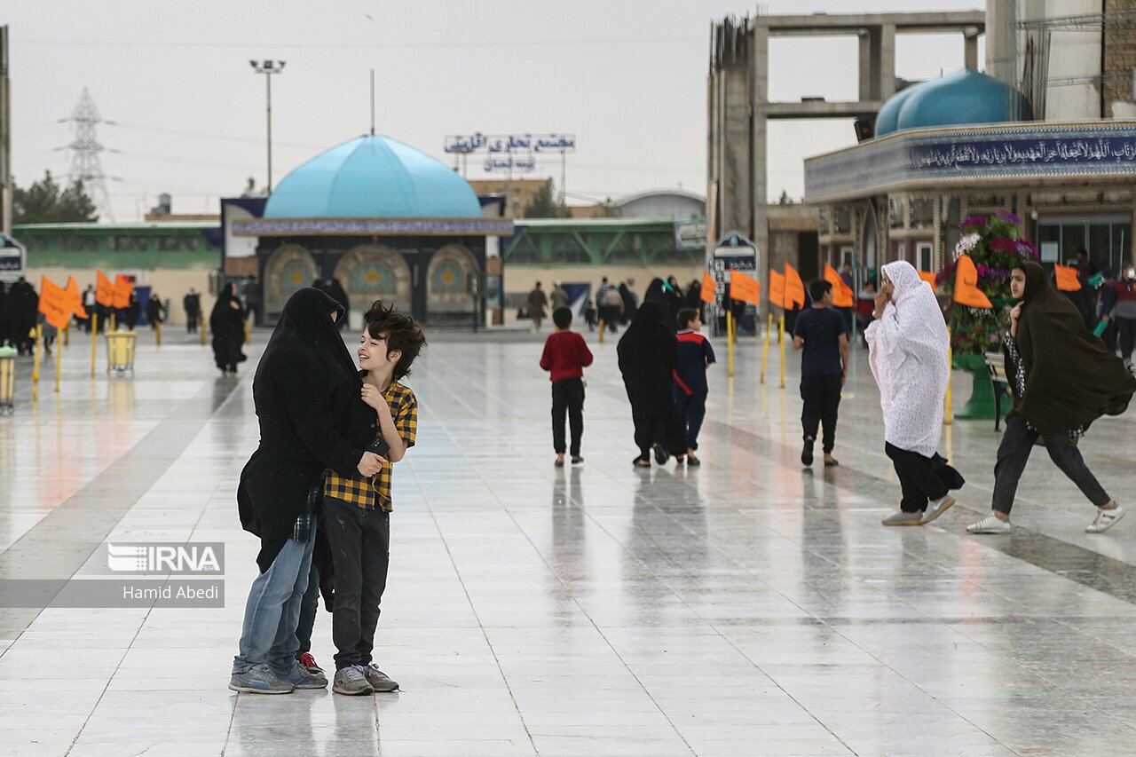 تصاویر: طوفان در جمکران