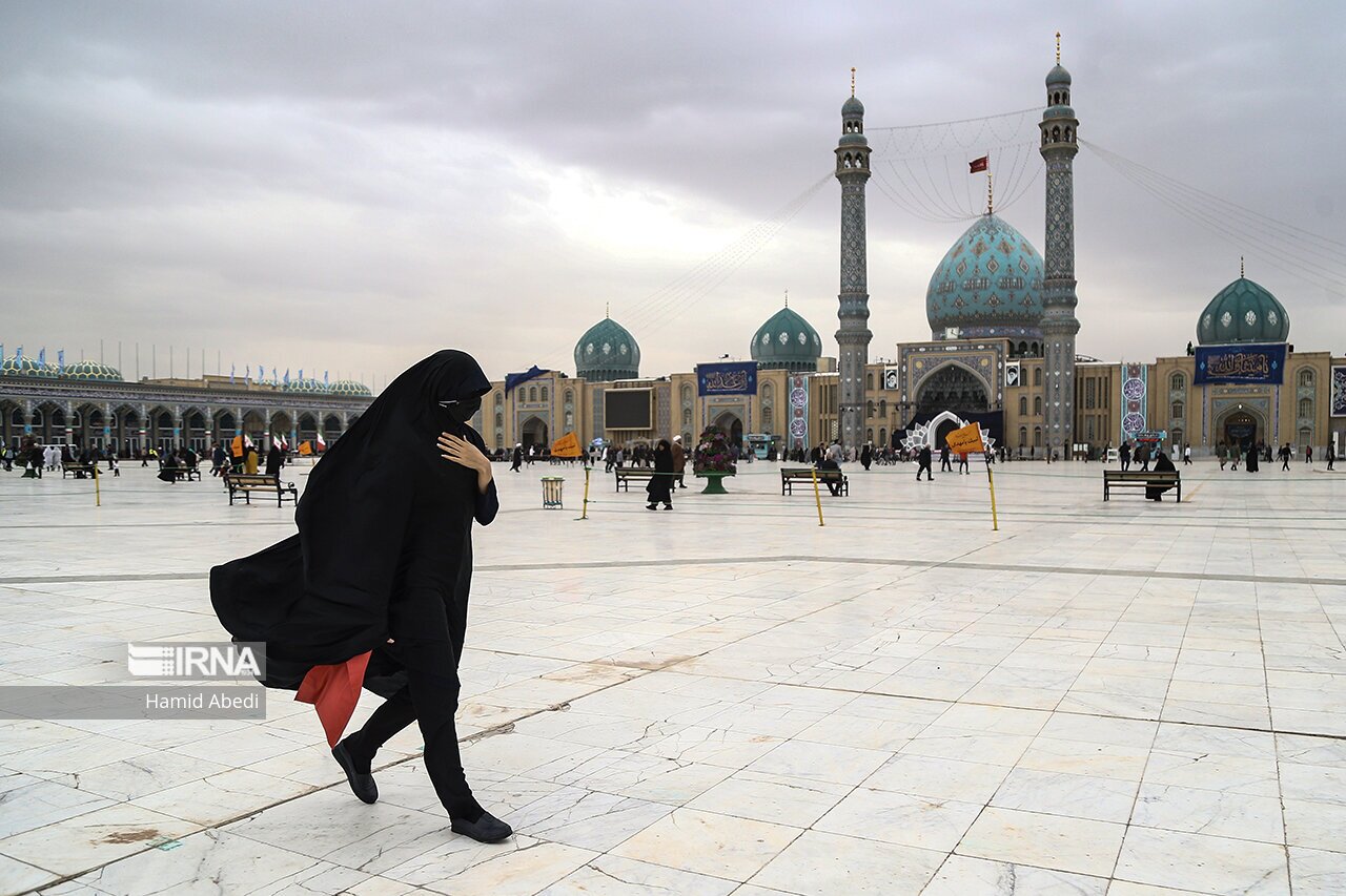 تصاویر: طوفان در جمکران