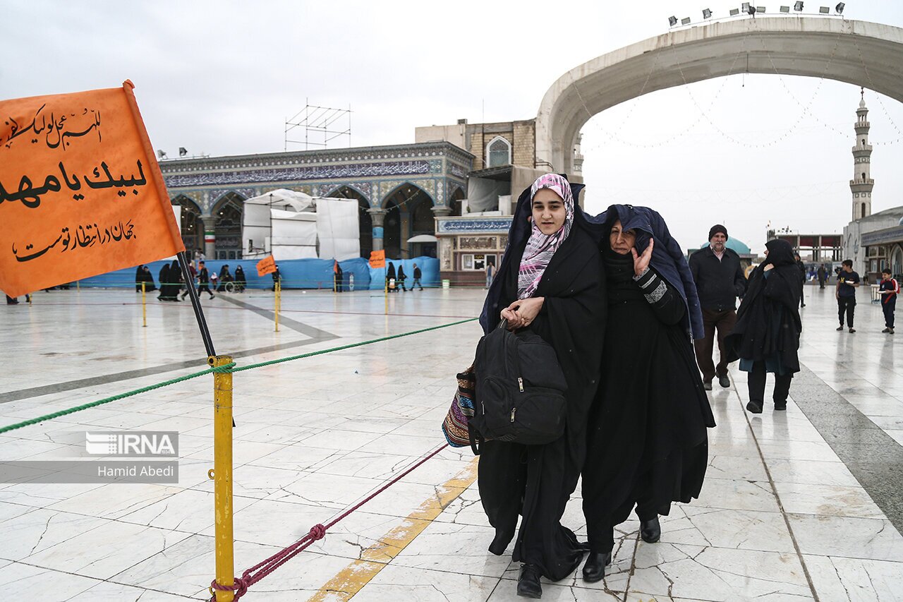 تصاویر: طوفان در جمکران