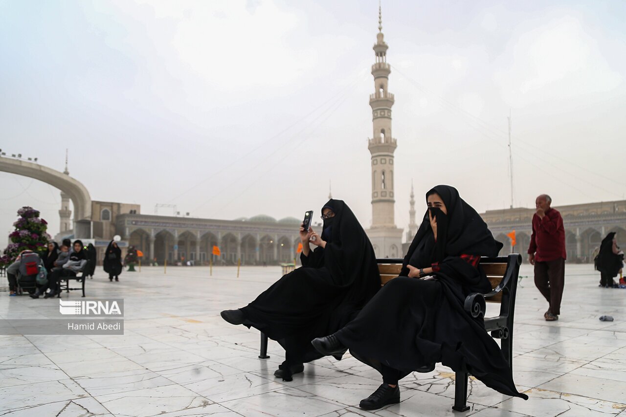 تصاویر: طوفان در جمکران