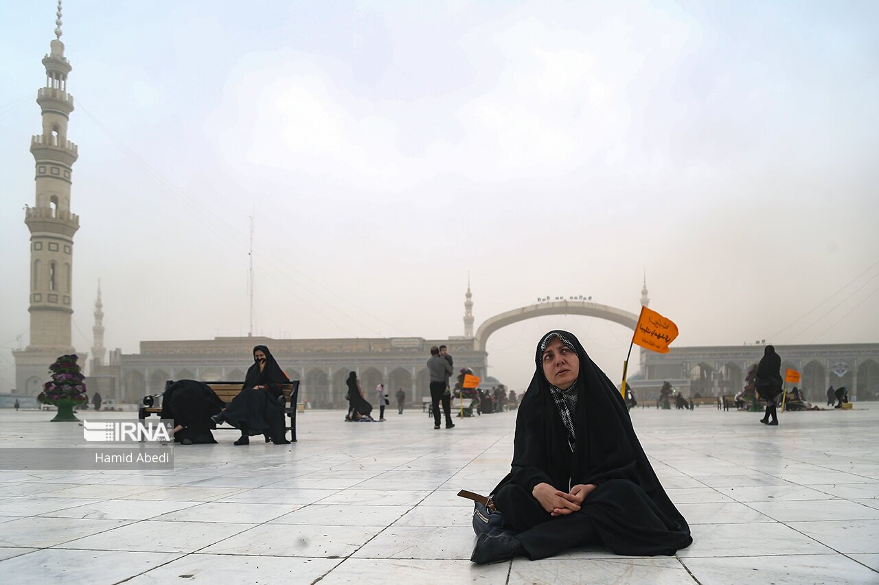 تصاویر: طوفان در جمکران