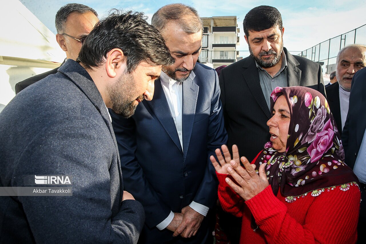 تصاویر: بازدید وزیر خارجه از مناطق زلزله زده ترکیه
