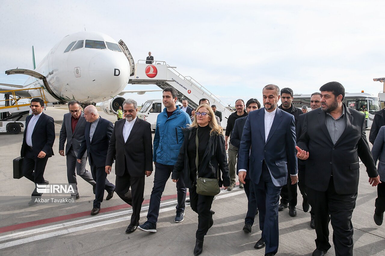 تصاویر: بازدید وزیر خارجه از مناطق زلزله زده ترکیه