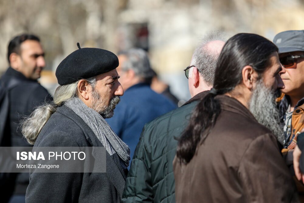 تصاویر: مراسم تشییع «حسن ناهید»