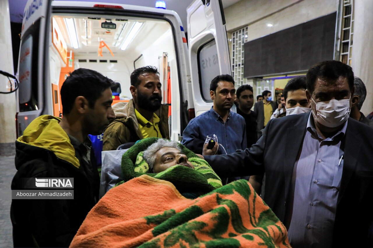 تصاویر: انتقال مصدومان سانحه سقوط بالگرد به کرمان