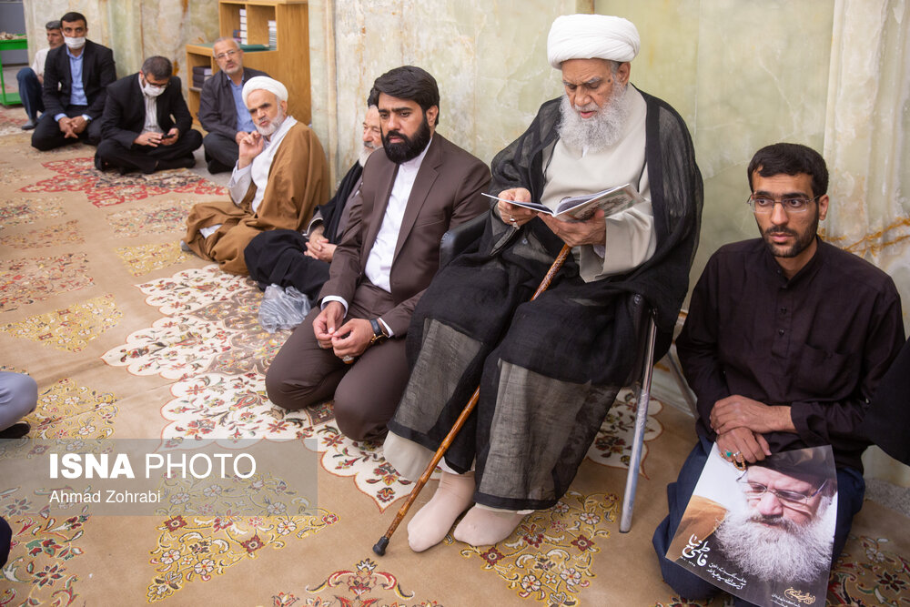 تصاویر: مراسم ختم آیت الله فاطمی نیا در مسجد اعظم قم